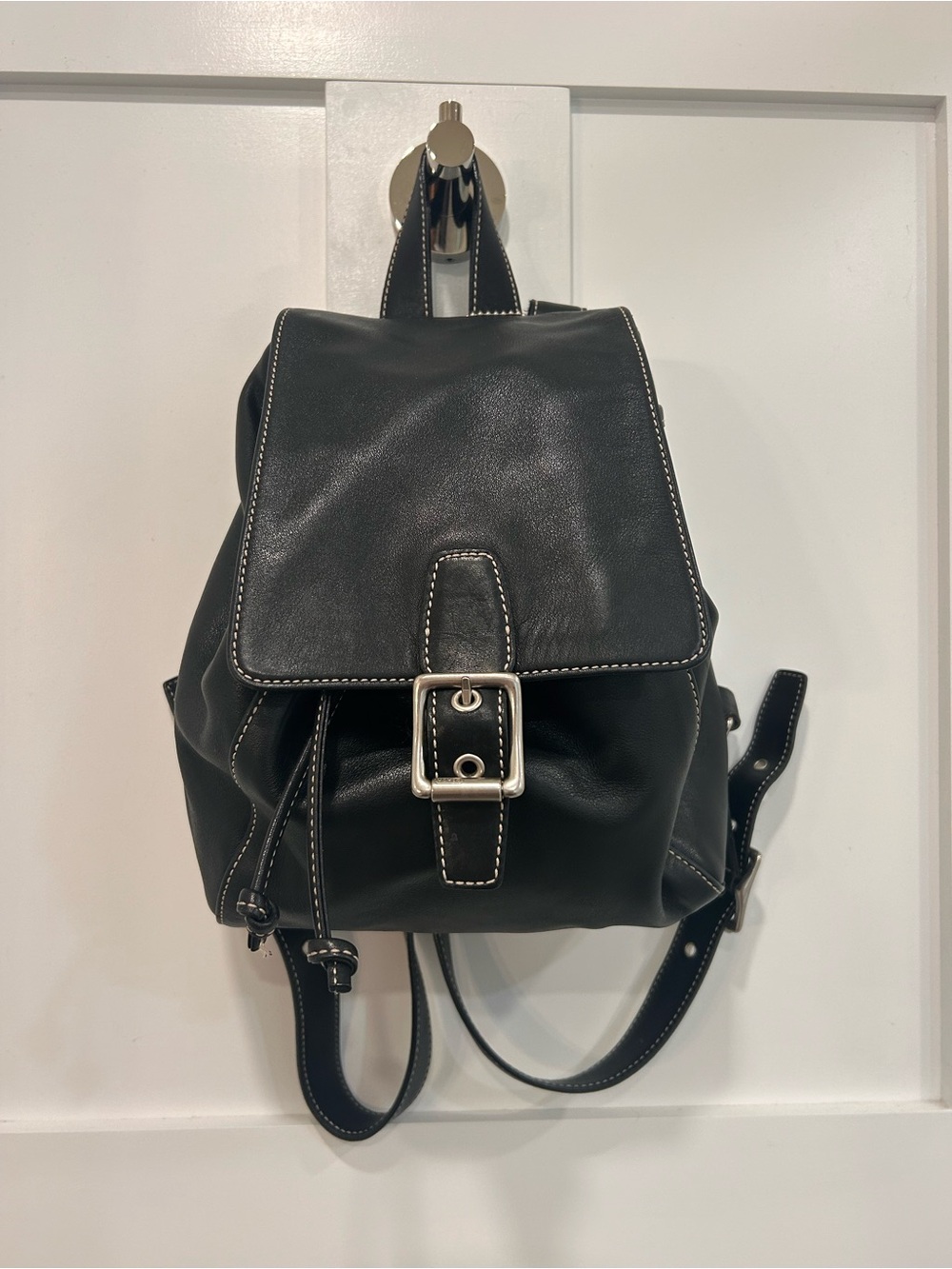 Coach Legacy Black Soft Leather Mini Backpack 9569 Vintage Y2K 2003